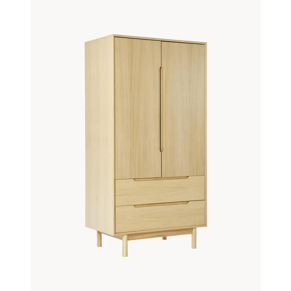 Armario En Roble Cassy, 2 Puertas