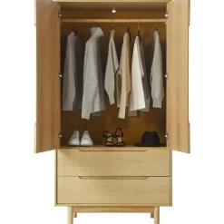 Armario En Roble Cassy, 2 Puertas