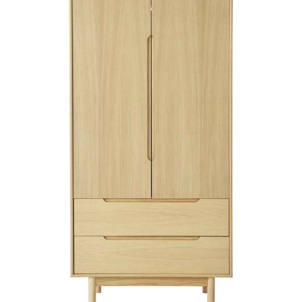 Armario En Roble Cassy, 2 Puertas