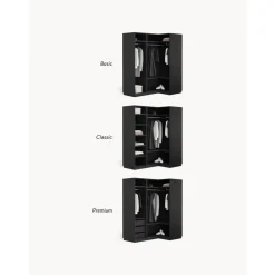 Armario Esquinero Modular Leon, 2 Puertas (115 Cm), Diferentes Variantes
