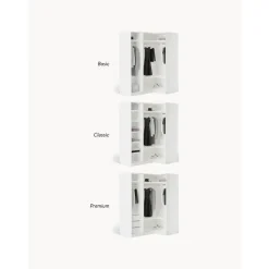 Armario Esquinero Modular Charlotte, 3 Puertas (165 Cm), Diferentes Variantes