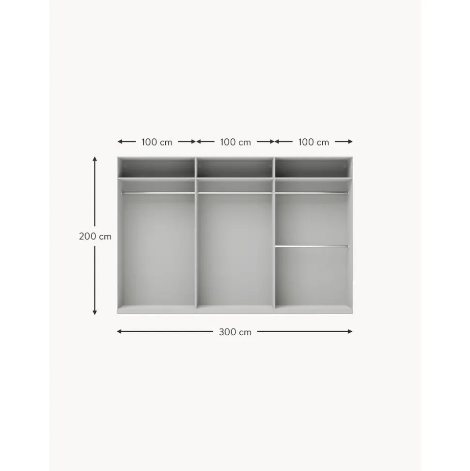 Armario Modular Leon, 6 Puertas (300 Cm), Diferentes Variantes