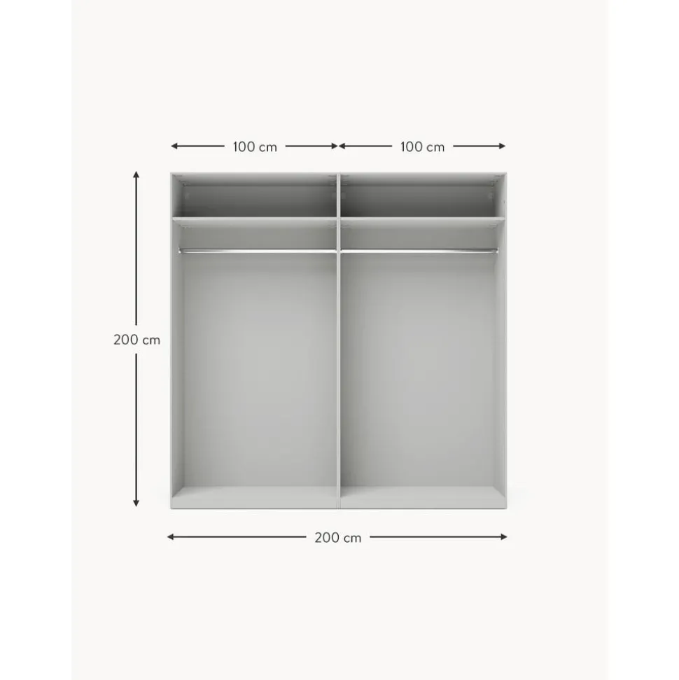 Armario Modular Leon, 4 Puertas (200 Cm), Diferentes Variantes