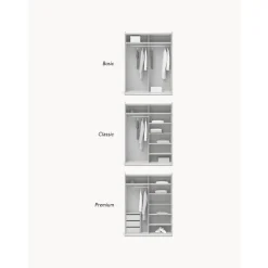 Armario Modular Leon, 2 Puertas Correderas (150 Cm), Diferentes Variantes