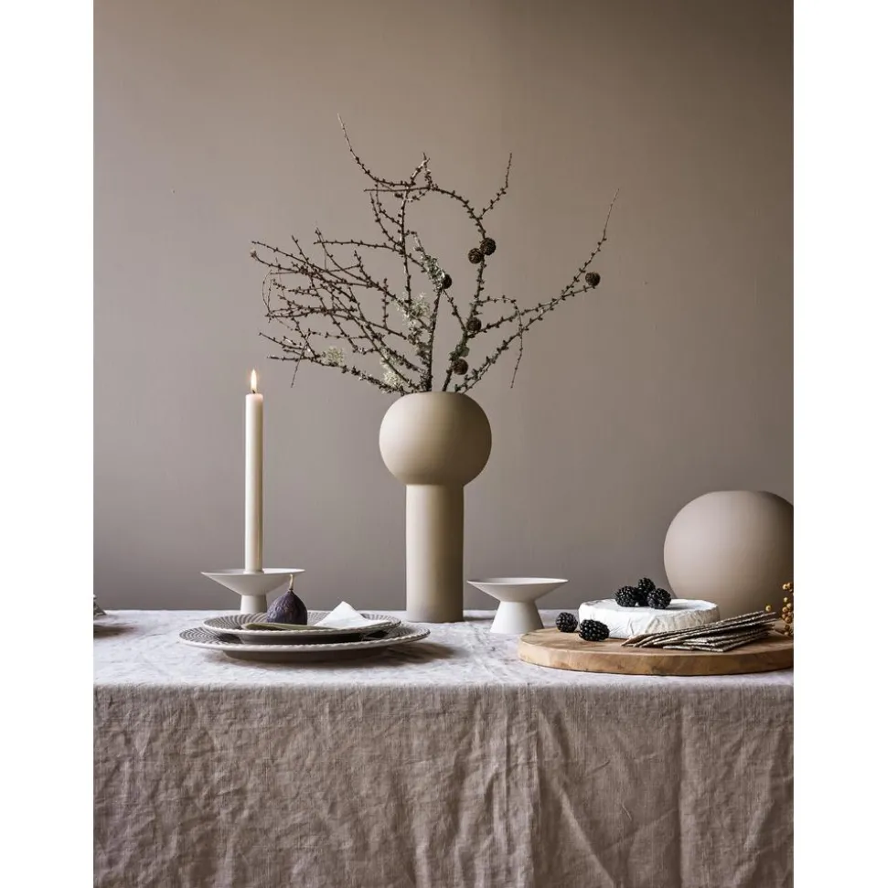Candelabro De Acero Inoxidable Mate Uma