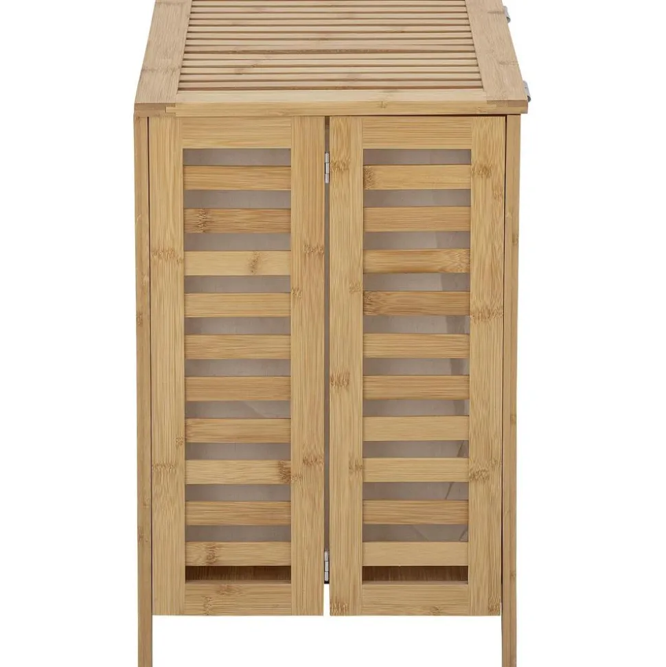Cesta De Lavanderia De Bambu Con Bolsa De Tela Aden