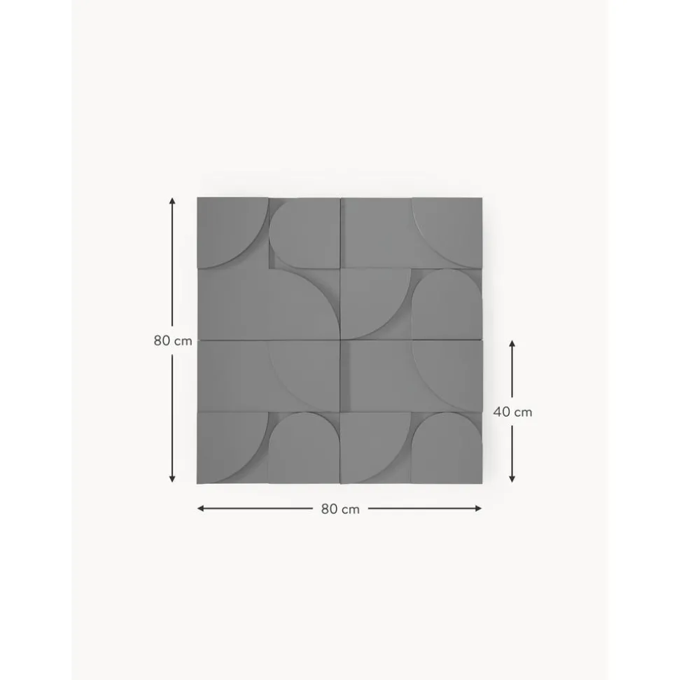 Decoracion De Pared De Madera Massimo, 4 Uds.