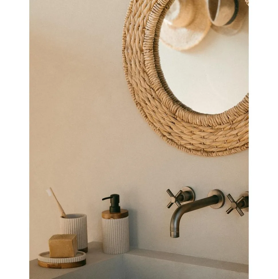 Dosificador De Jabon Con Madera Laura