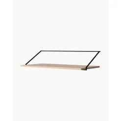 Escritorio De Pared De Madera Y Metal Rail