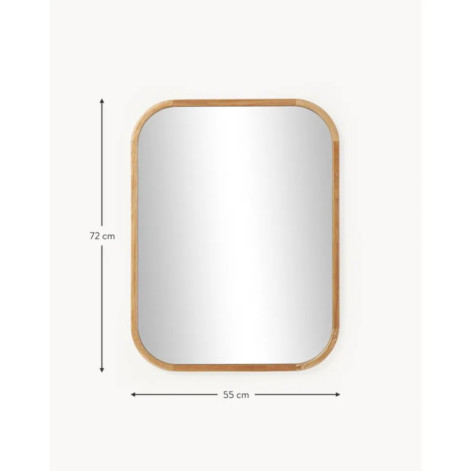 Espejo De Pared De Madera De Roble Levan