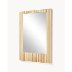 Espejo De Pared De Madera De Abedul Nele