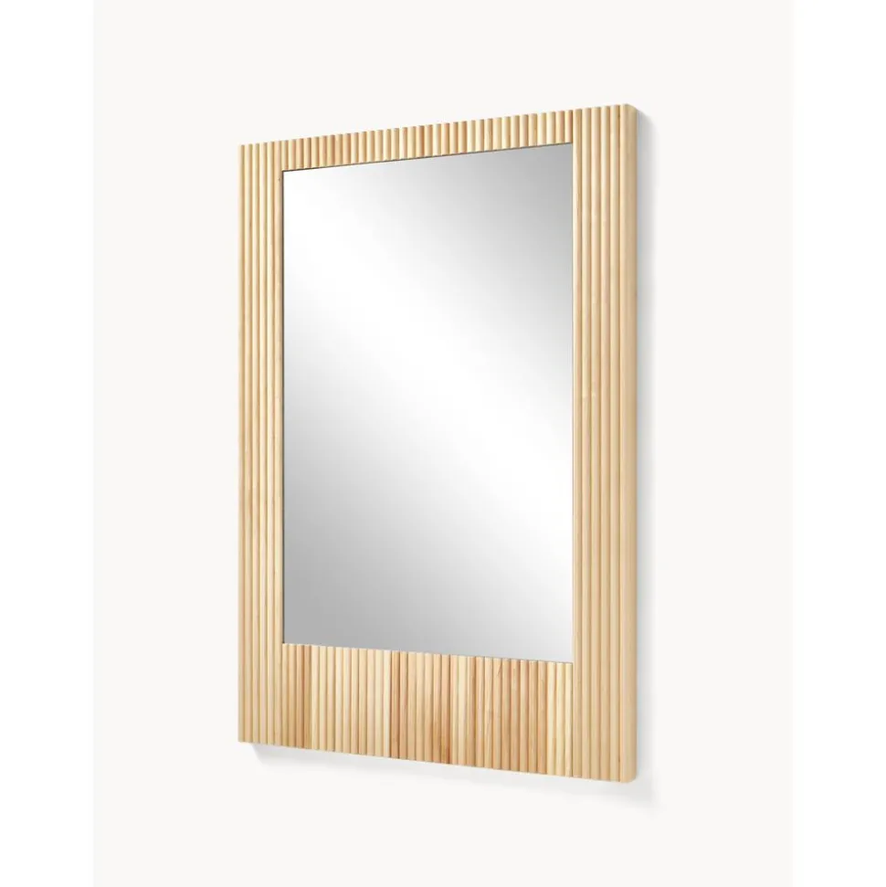 Espejo De Pared De Madera De Abedul Nele