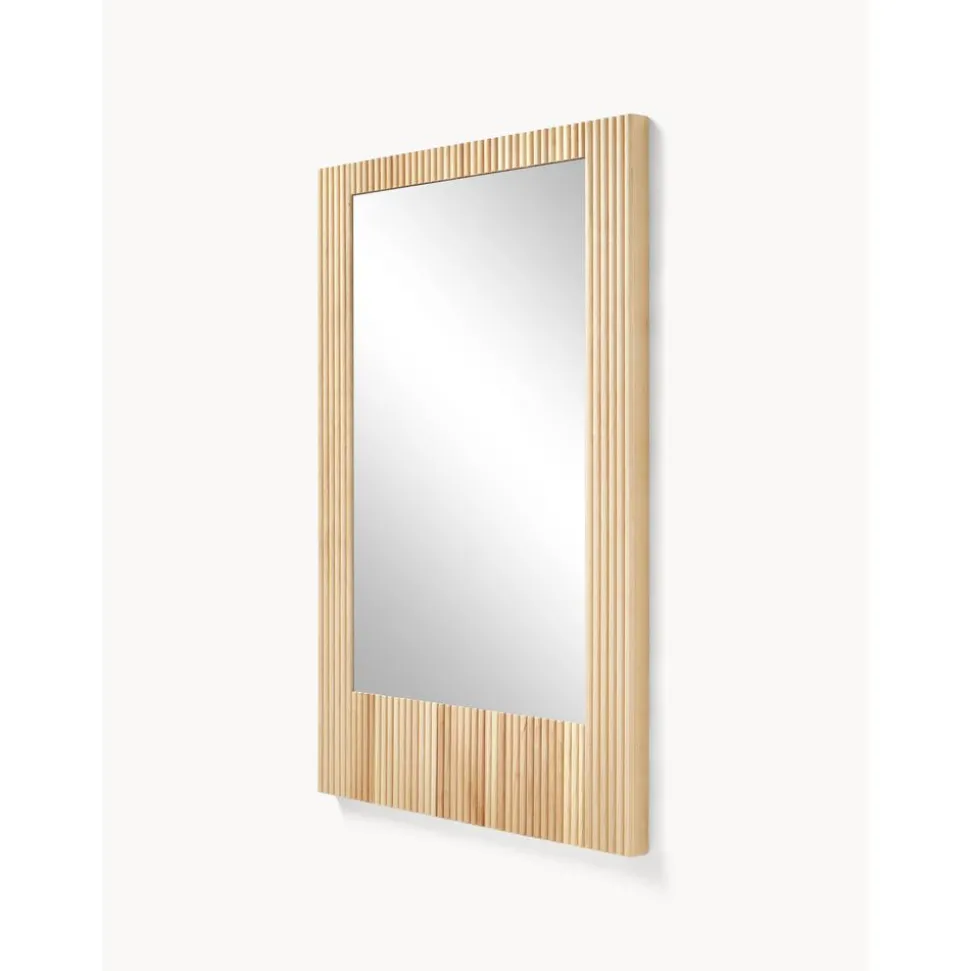 Espejo De Pared De Madera De Abedul Nele