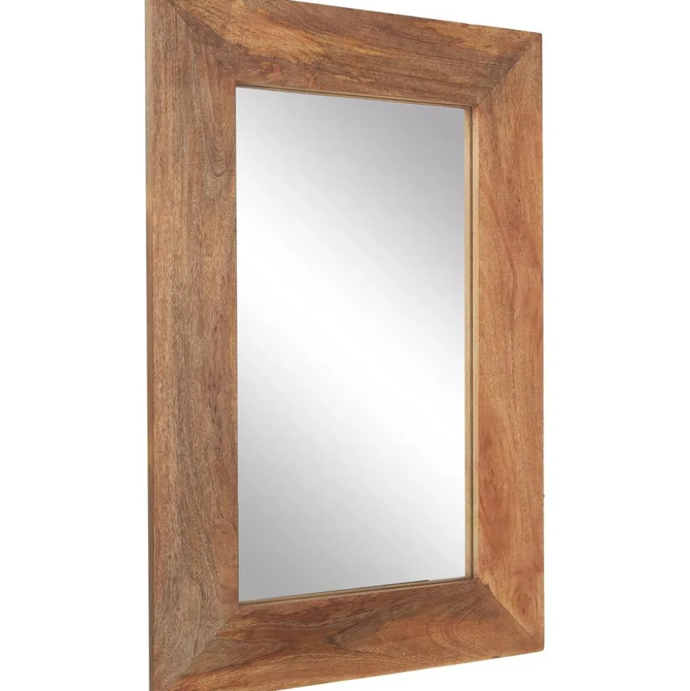 Espejo De Pared De Madera De Mango Indigo