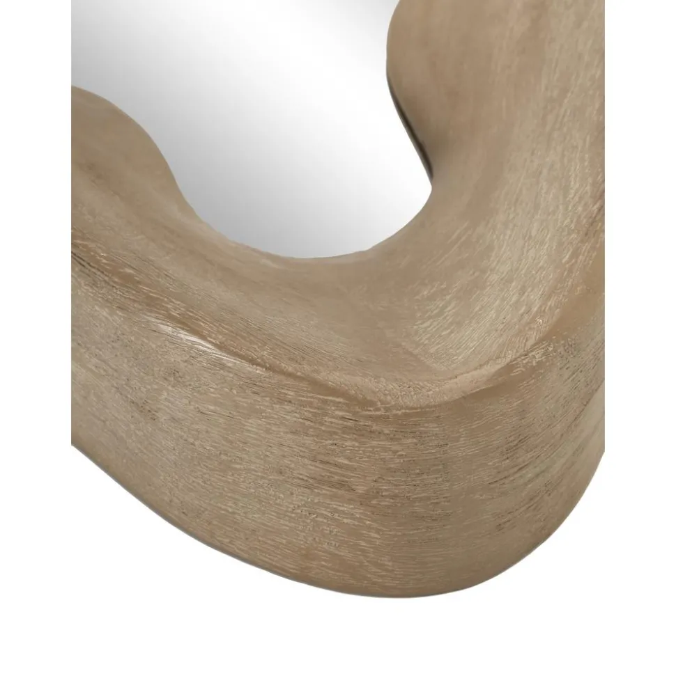 Espejo De Pared De Madera De Mango Riva