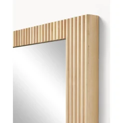 Espejo De Pared De Madera De Abedul Nele