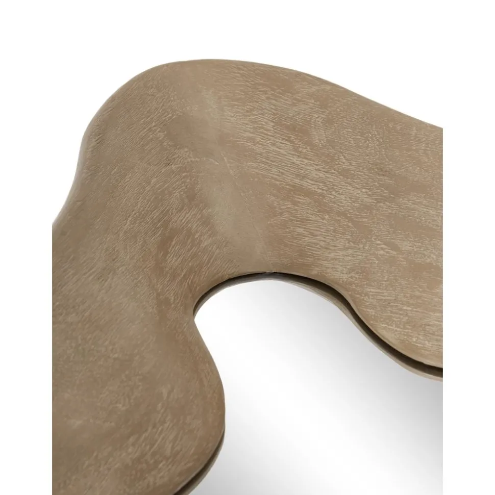 Espejo De Pared De Madera De Mango Riva