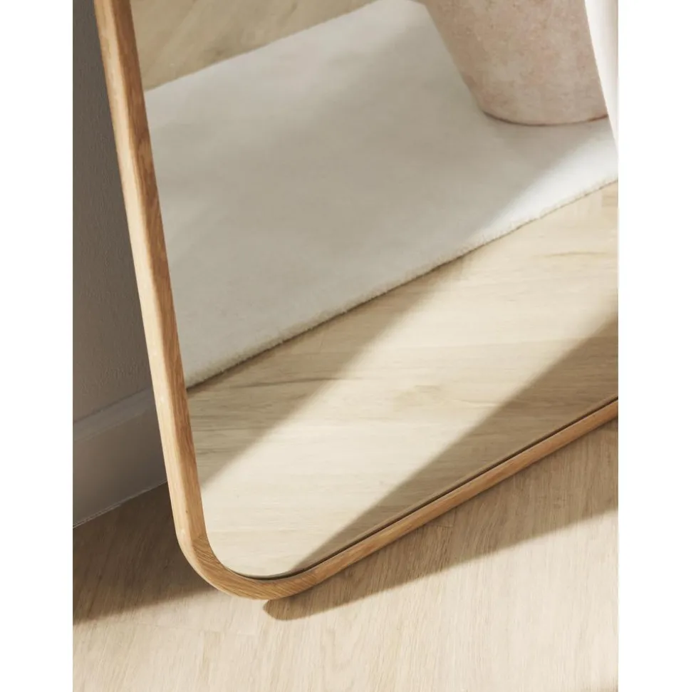 Espejo De Pared De Madera Levan