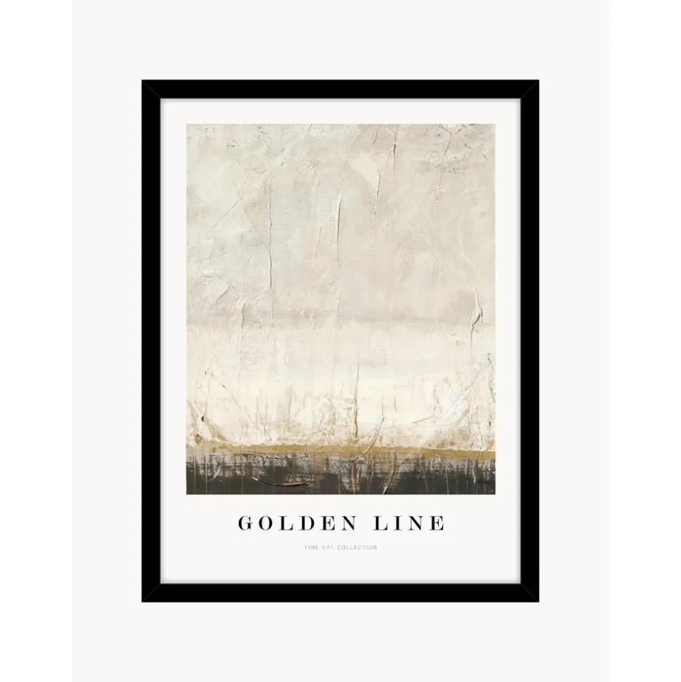 Impresion Digital Enmarcada Golden Line
