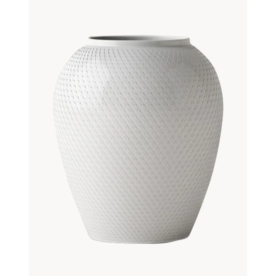 Jarron Artesanal De Porcelana Rhombe, 17 Cm