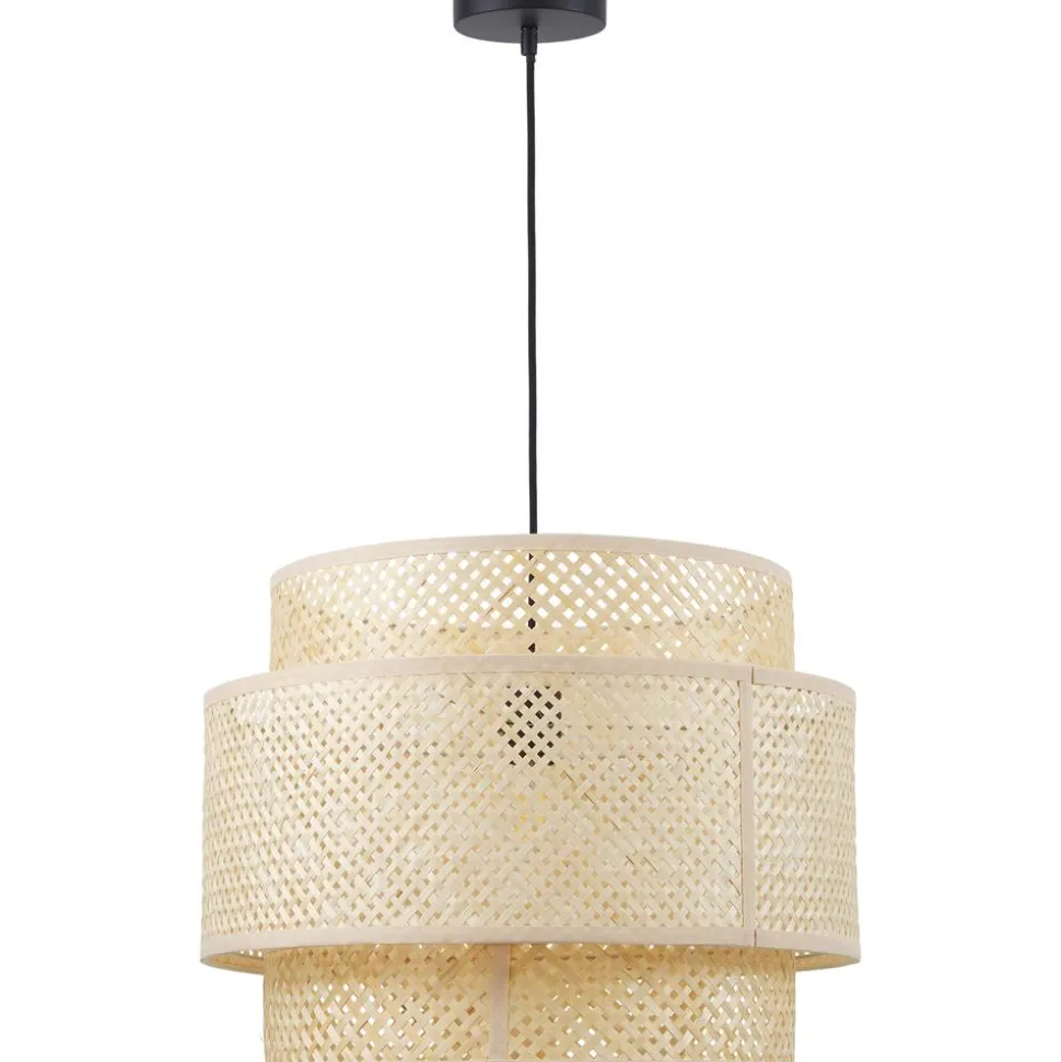 Lampara De Techo De Diseno De Bambu Finja