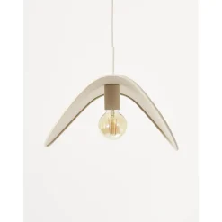 Lampara De Techo De Lino De Diseno Kenzie