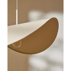 Lampara De Techo De Lino De Diseno Kenzie