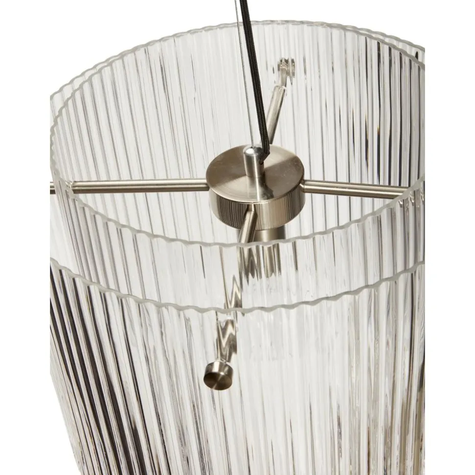 Lampara De Techo De Vidrio Con Relieves Ripple