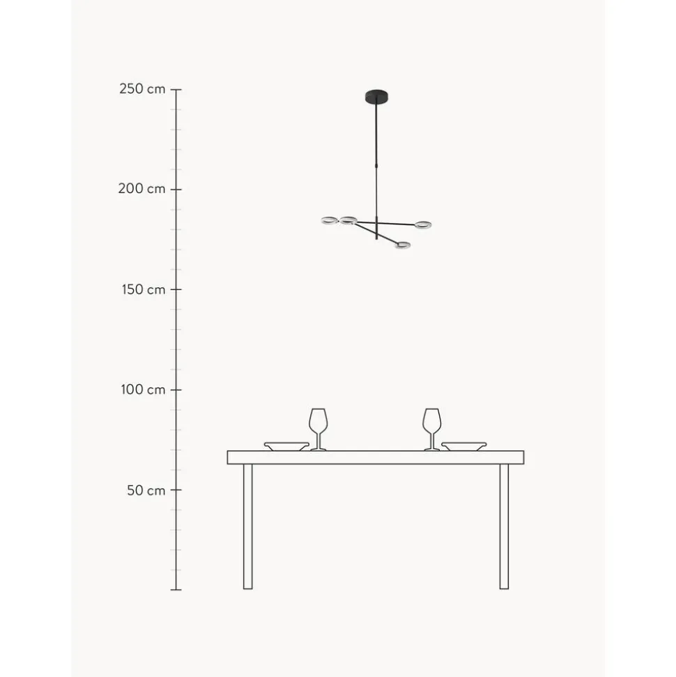Lampara De Techo Grande Led Orientable Odeon