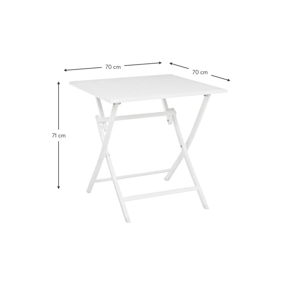 Mesa Plegable Para Exterior Elin, 70 X 70 Cm
