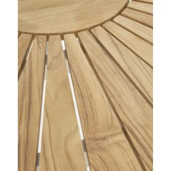 Mesa Redonda Para Exterior De Madera De Teca Hard & Ellen, Tamanos Diferentes
