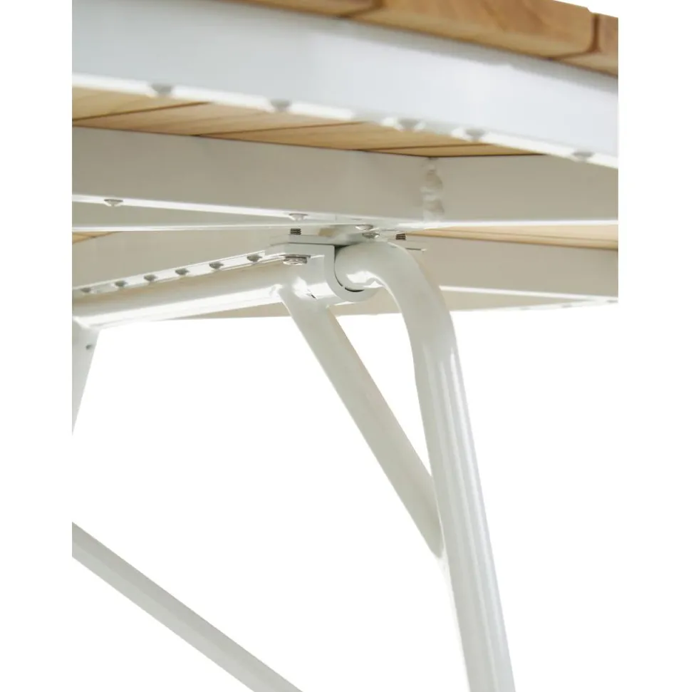 Mesa Redonda Para Exterior De Madera De Teca Hard & Ellen, Tamanos Diferentes