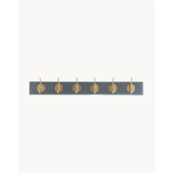 Perchero De Pared De Madera Edgy, 6 Ganchos