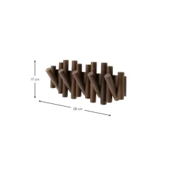Perchero De Pared De Madera De Pino Picket