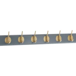 Perchero De Pared De Madera Edgy, 6 Ganchos