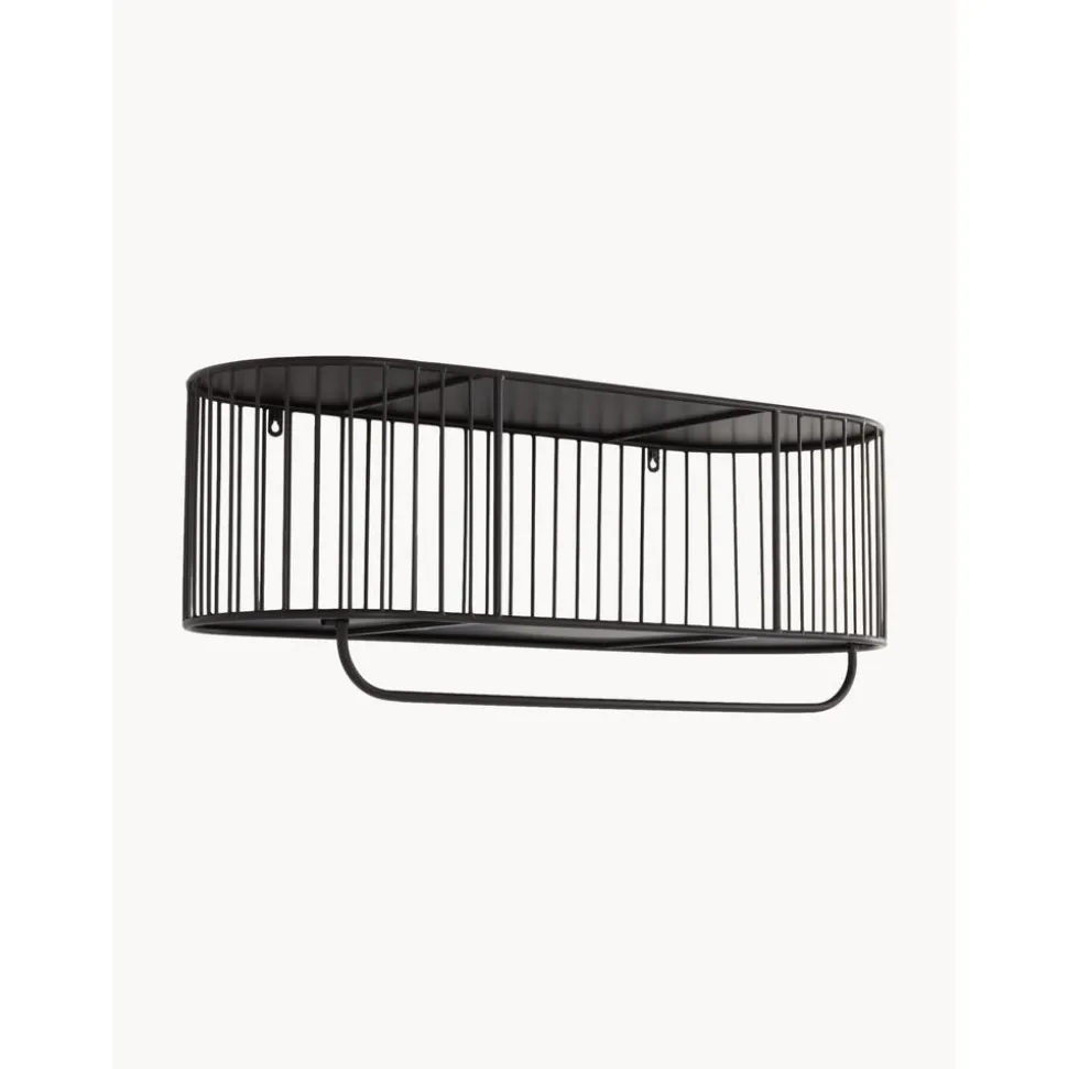 Perchero De Pared De Metal Con Estante London