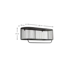 Perchero De Pared De Metal Con Estante London