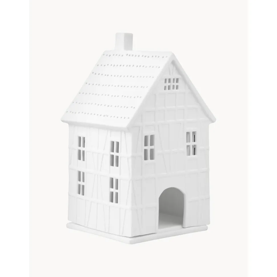 Portavela Grande De Porcelana Living
