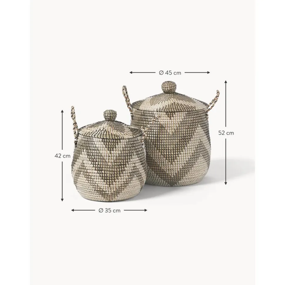Set De Cestas Con Tapadera Mija, 2 Uds.