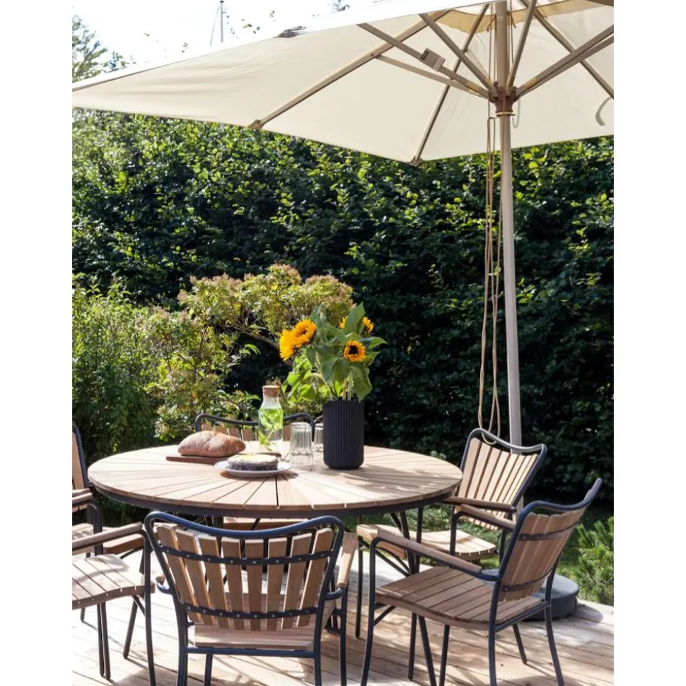 Set De Comedor Para Exterior De Madera Teca Ellen, 5 Pzas.