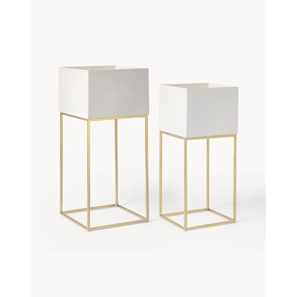 Set De Maceteros De Metal Palesa, 2 Uds.