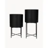 Set De Maceteros De Metal Mina, 2 Uds.