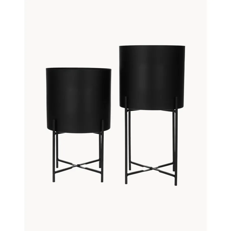 Set De Maceteros De Metal Mina, 2 Uds.