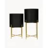 Set De Maceteros De Metal Mina, 2 Uds.
