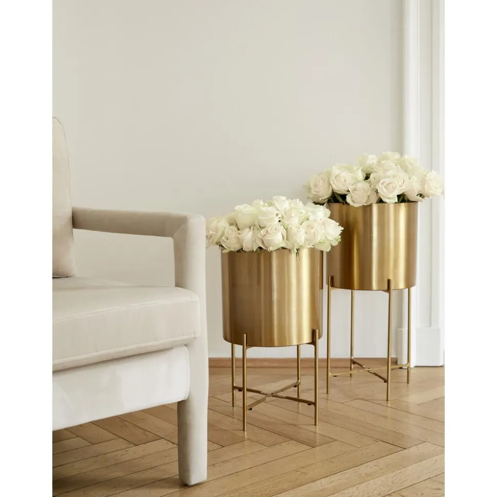 Set De Maceteros De Metal Mina, 2 Uds.