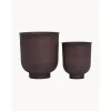 Set De Maceteros Grandes De Metal Vig, 2 Uds.