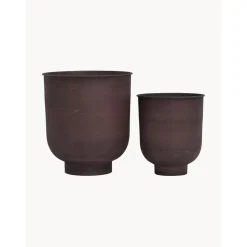 Set De Maceteros Grandes De Metal Vig, 2 Uds.