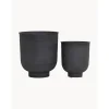 Set De Maceteros Grandes De Metal Vig, 2 Uds.