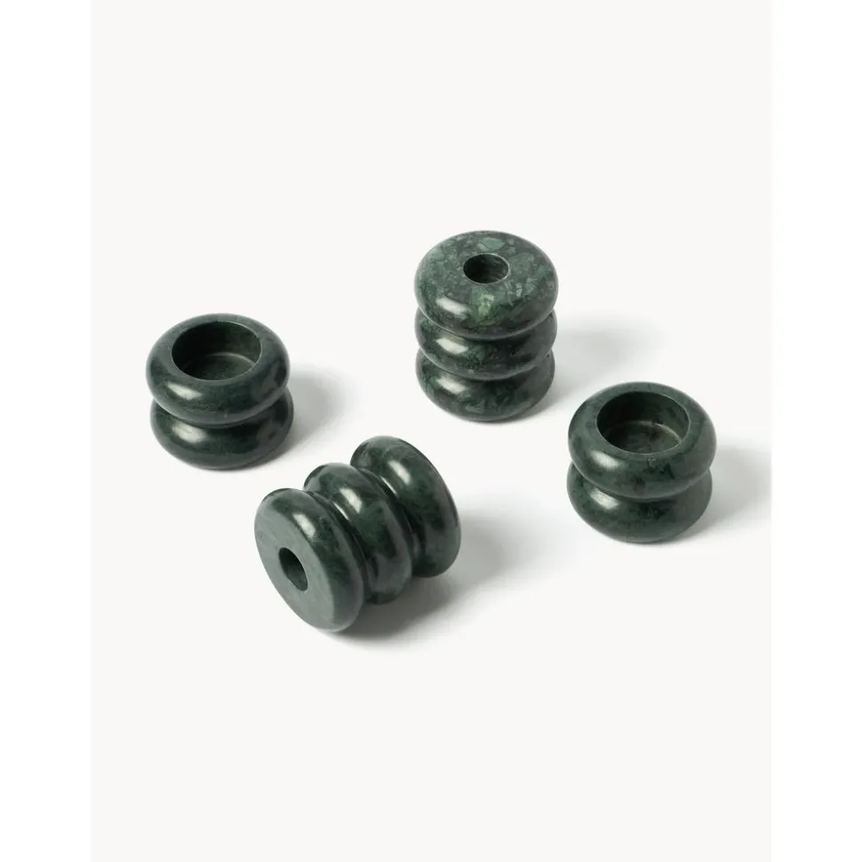 Set De Portavelas Y Candelabros 2En1 De Marmol Orta, 2 Uds.
