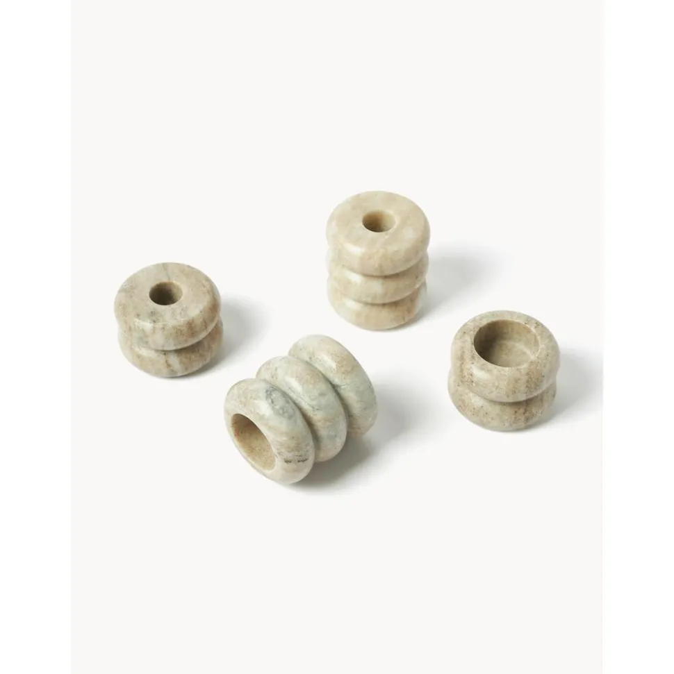 Set De Portavelas Y Candelabros 2En1 De Marmol Orta, 2 Uds.